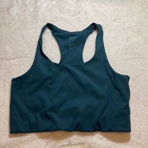 Girlfriend Collective 1002 Paloma Racerback Sports Bra Green Size Large